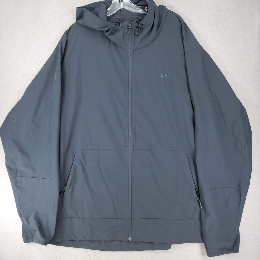 Nike Full Zip Jacket Mens 3XL-T Black FB7551-010 Hooded Training Techwear Tall